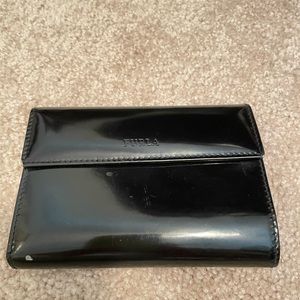 Vintage Furla Black Leather Wallet